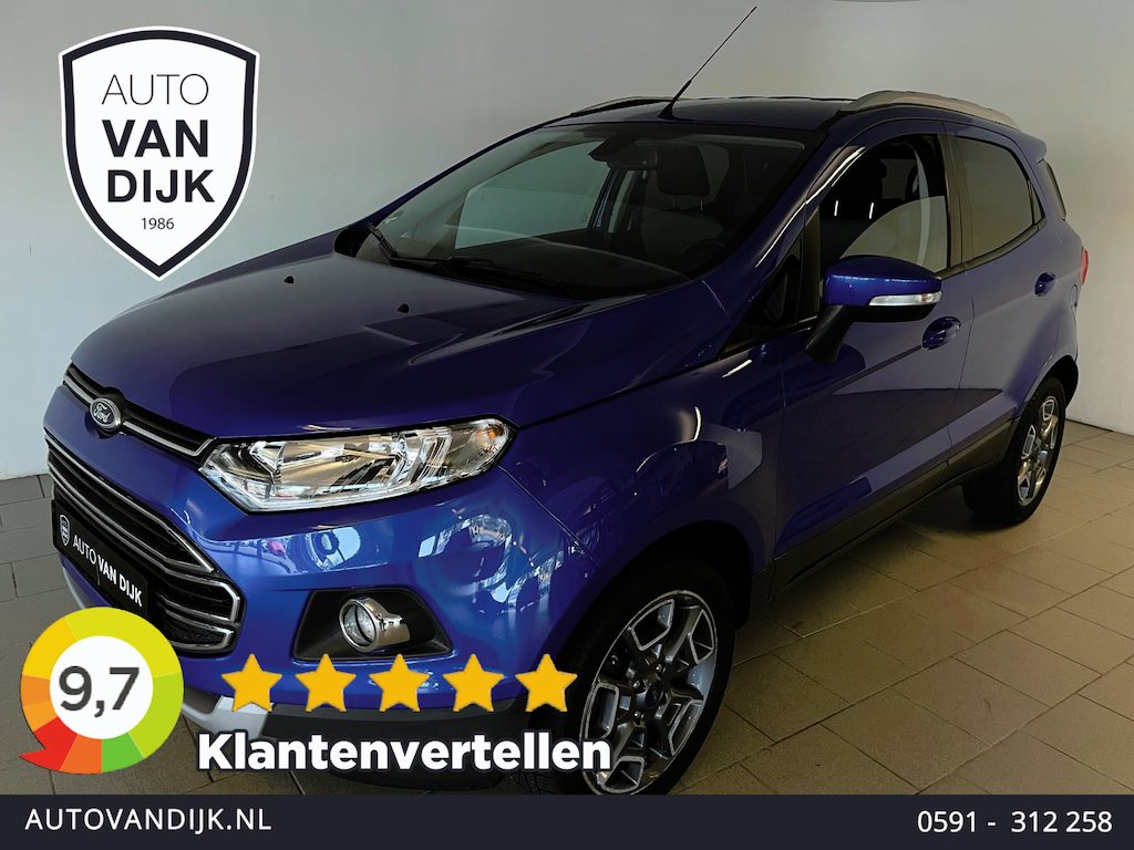 Ford EcoSport 1.0 EcoBoost Titanium AIRCO SCHERM CHROOM ACCENTEN ELEK RAMEN CENT VERG VELGEN HOGE ZIT KEURIGE AUTO