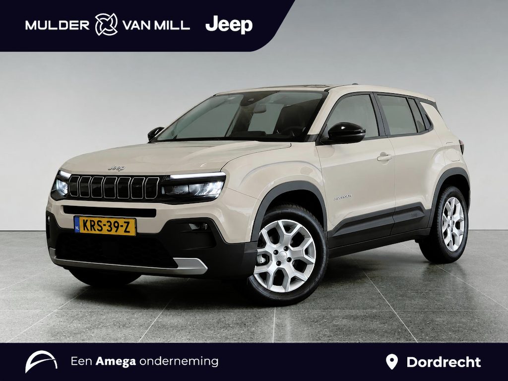 Jeep Avenger Altitude 1.2 Turbo 100pk | JBL HIFI | ELEKTR. ACHTERKLEP | ADAPTIVE CRUISE | KEYLESS ENTRY | NAVI | CAMERA | STOELVERW. | VERWARMDE VOORRUIT | ALL-SEASONBANDEN |