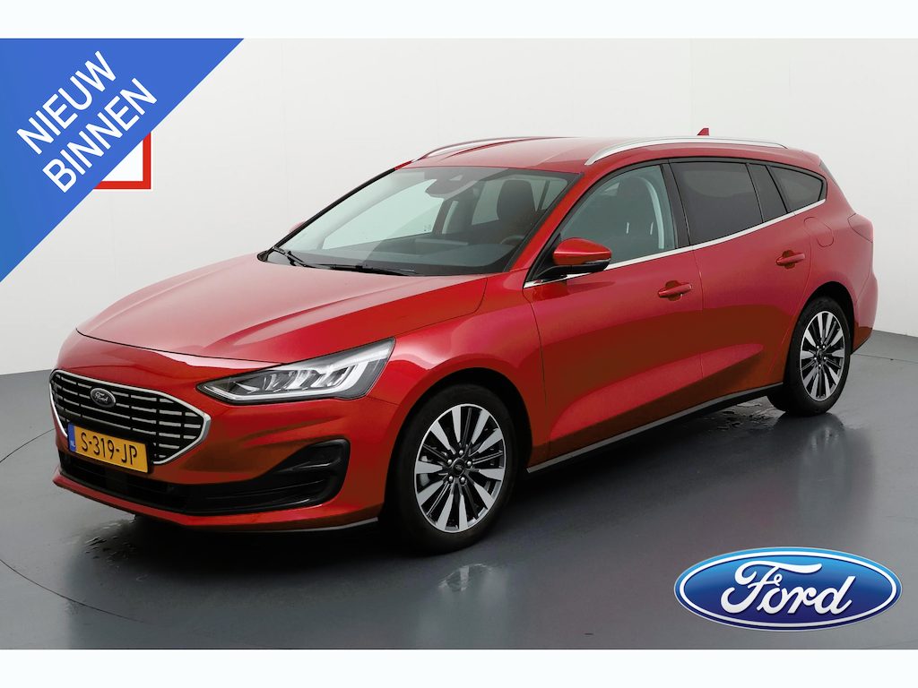 Ford Focus 1.0 Eco Hybrid Titanium X Camera Winter pack Adap. Cruise Dodehoek detectie Wagon Dealeronderhouden