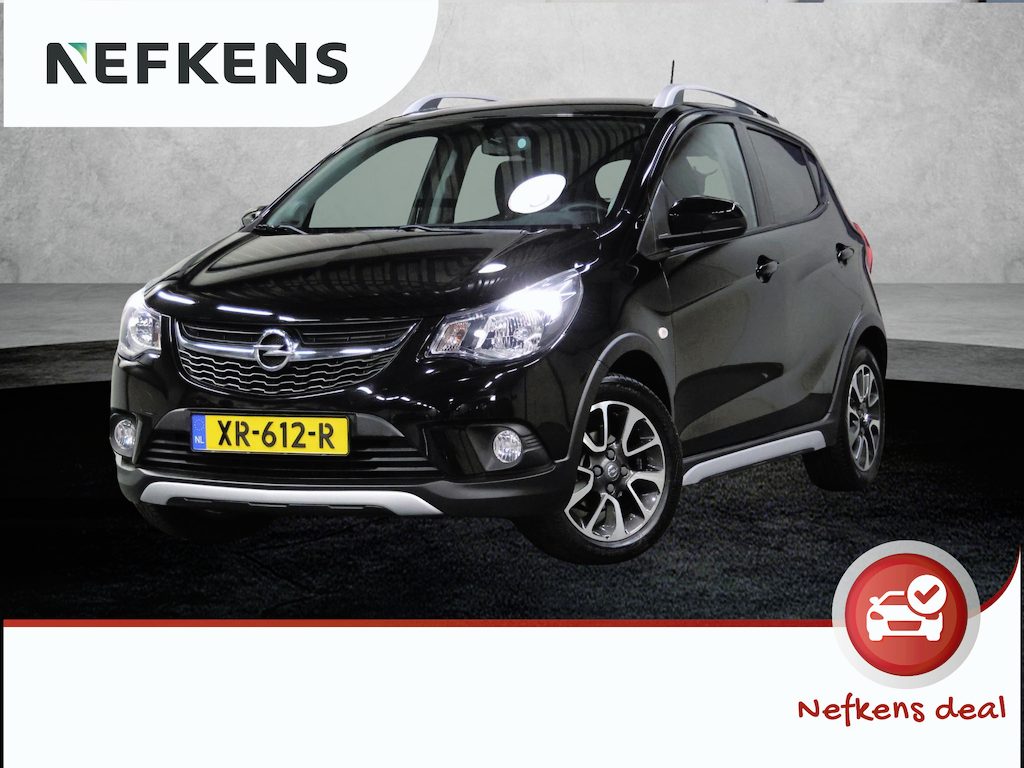 Opel Karl 1.0 Rocks Online Edition | 1ste eigenaar | AppleCarPlay/Android | Airco | Cruise Control | Parkeersensoren | 15"LMV | Isofix | Privacy Glass | Buitenspiegels Elektrisch Verstelbaar | Centrale Deurvergrendeling met Afstandsbediening | Parkeersensoren |