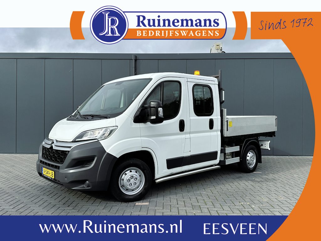 Citroën Jumper 35 2.0 BlueHDi 164 PK EURO 6 / KIPPER / 7 PERSOONS DUBBEL CABINE / 2.5 tonsTREKHAAK / DUBBELE CABINE