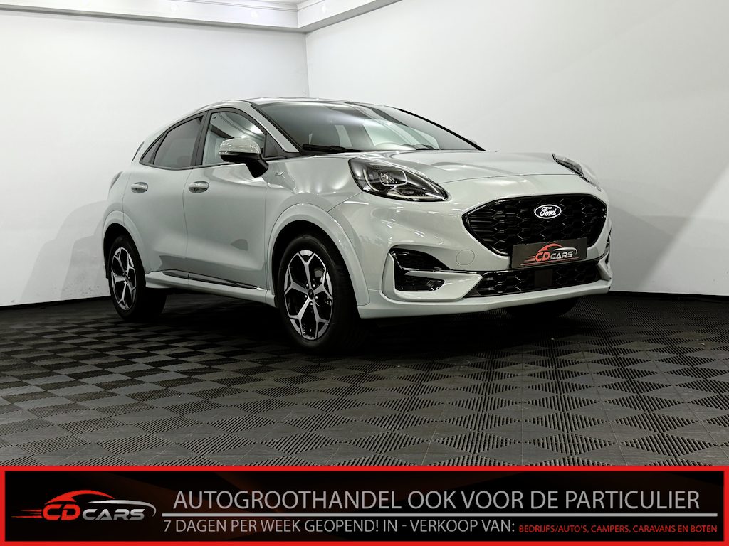 Ford Puma 1.0 EcoBoost Hybrid ST-Line Facelift Clima, Camera, Navi, Winterpakket, Elektrische achterklep, Keyless start, Virtual desk, 1 jaar garantie