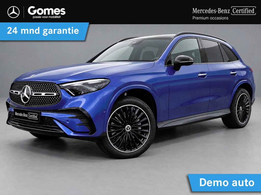 Mercedes-Benz GLC 300 e 4MATIC Sport Edition | AMG Line | Premium Pakket | Night Pakket | Winter Pakket | Panoramadak | 360° Camera | Augmented Reality voor Navigatie | Dodehoekassistent | Verkeersbordenassistent | DIGITAL LIGHT | Elektrisch Verstelbare Stoelen + Memory | Stoelverwarming | Stuurverwarming | Sfeerverlichting | Apple CarPlay | Android Auto | Sierdelen Lindehout Antraciet | Elektrische Achterklep | Elektrisch Inklapbare Buitenspiegels | Parkeersensoren