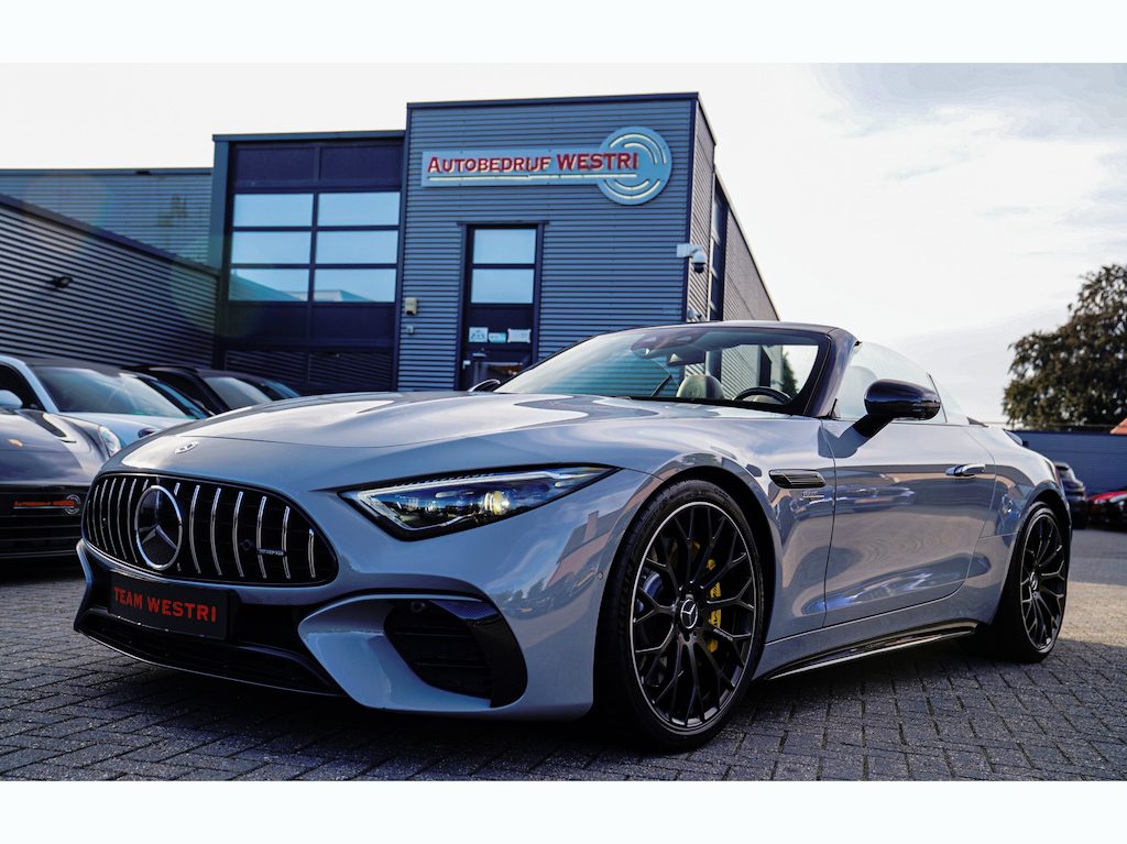 Mercedes-Benz AMG SL Roadster 43 | Burmester | Carbon Pakket | Sport uitlaat | Stoelkoeling | Nekverwarming | 360 Cam | HuD