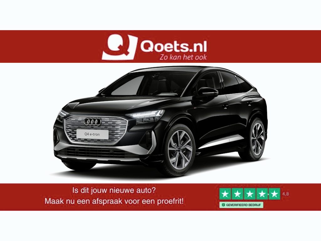 Audi Q4 Sportback e-tron 40 S edition 77 kWh Trekhaak - Comfortpakket - MMI navigatie plus - Matrix-ledkoplampen - Warmtewerend glas - Sportstoelen  - Audi sound system - Sportonderstel -
