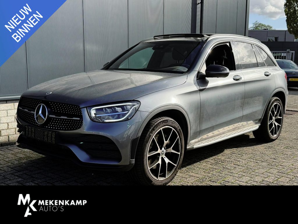 Mercedes-Benz GLC 300e 4MATIC AMG Line 20"/Panoramadak/Trekhaak/Leder/Stoelverwarming + ventilatie//Keyless/Treeplanken/Apple Carplay & Android Auto/Alarm