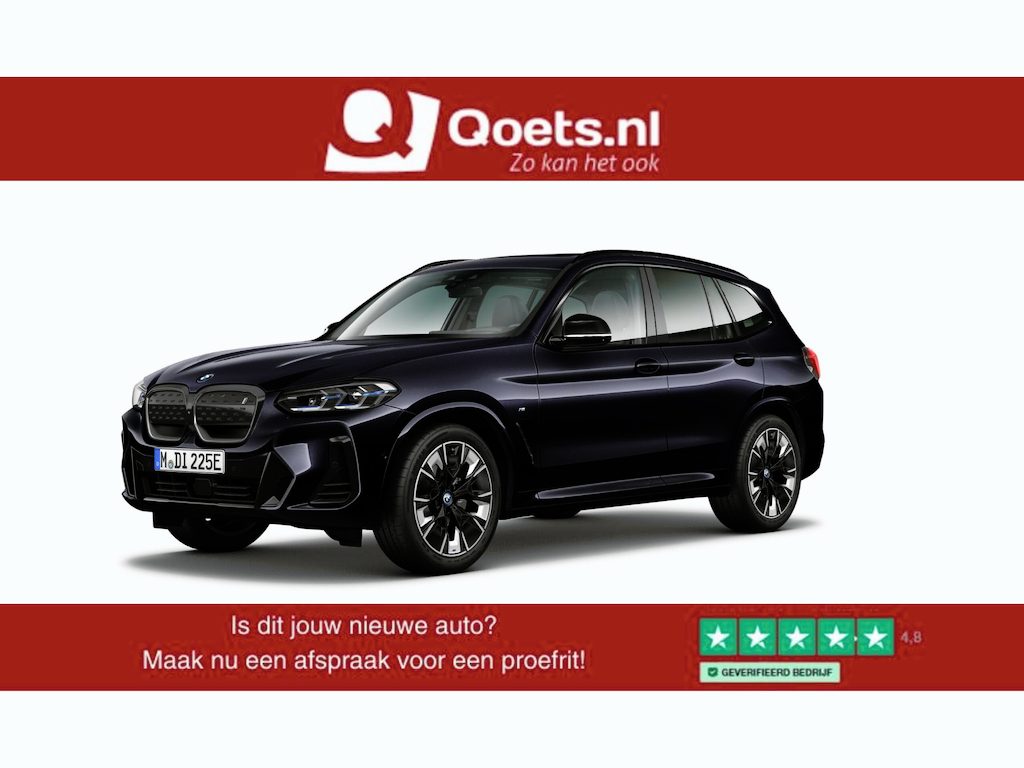 BMW iX3 High Executive 80 kWh Trekhaak - Panoramadak - Driving Assistant Professional - Head up - Harman Kardon - BMW Laserlight - Stuurwielrand verwarmd - Parking Assistant Plus - Geluidsdempende ruiten -