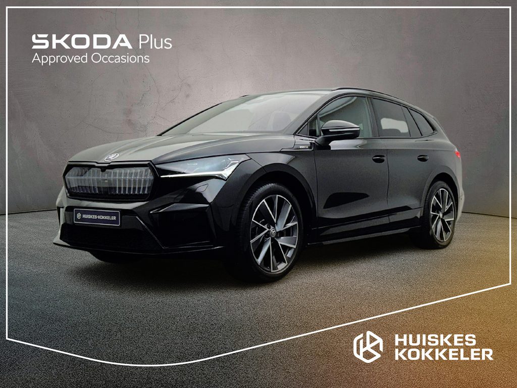 Skoda Enyaq iV 80 Sportline 204pk Automaat Trekhaak, Panoramadak, CANTON audio, Adaptive cruise control, LED koplampen, Navigatie, 360 camera, Achteruitrijcamera