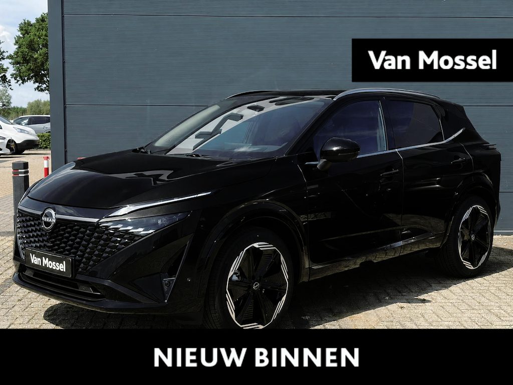 Nissan Qashqai 1.5 e-Power Tekna Plus 205PK | Rijklaarprijs! | Head-Up Display | BOSE Audio | Panoramadak | Stoel,- Stuur en Voorruitverwarming | 20'' Inch Velgen | Apple CarPlay & Android Auto | Nieuw uit voorraad leverbaar!