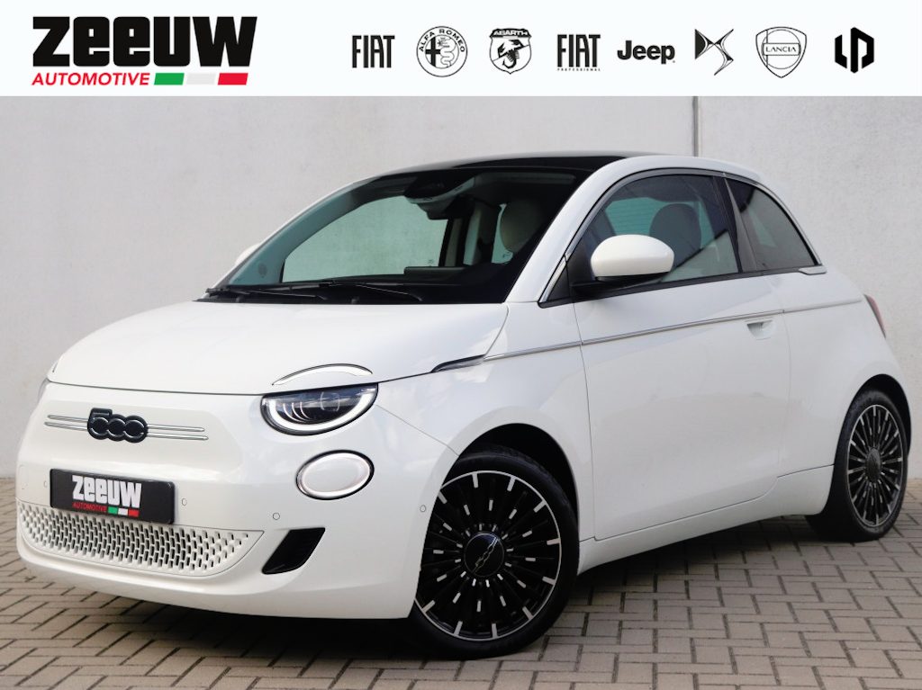 Fiat 500e 3+1 La Prima 42 kWh | Pano | Winter | JBL | 17"