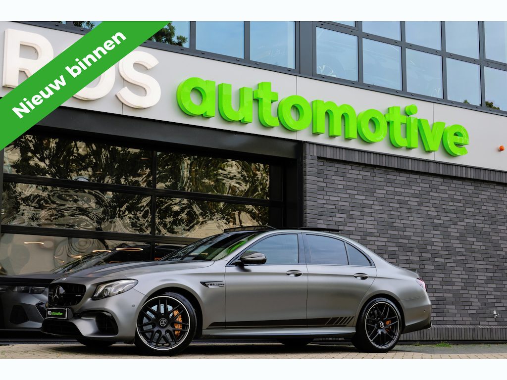 Mercedes-Benz E-klasse AMG 63 S 4MATIC PREMIUM + EDITION 1 | KERAMISCH | STOELKOELING | HUD | 360 | BURMESTER | LUCHTVERING | MEMORY | KEYLESS |