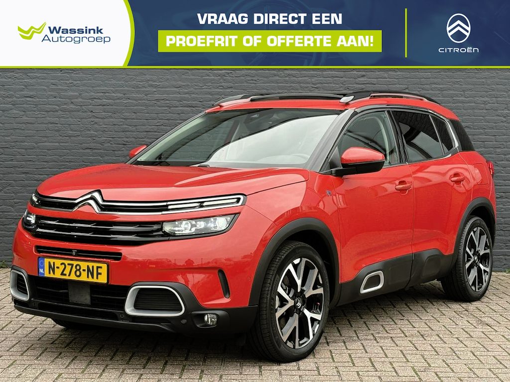 Citroën C5 Aircross 1.6 Plug-in Hybrid 225 Shine | Volledig Onderhouden | Automaat | 1e Eigenaar | Elektrisch Verstelbare bestuurdersstoel | Adaptieve Cruise Control | Lane assist | Navigatie | Apple Carplay | Stoelverwarming | Climate Control | Schuif-Kanteldak | Elektrische Achterklep | Parkeer Camera Voor & Achter | Parkeersensoren Voor & Achter