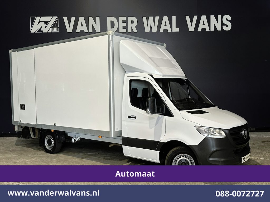 Mercedes-Benz Sprinter 315 CDI 150pk 9G-Tronic Automaat Bakwagen 22m3 KUUB Laadklep Zijdeur Euro6 Airco | LAT om LAT | Leder Bijrijdersbank