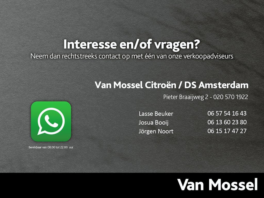 Citroën E-C4 Business 156pk Extended range 54 kWh | Apple Carplay - Android Auto | Achteruitrijcamera | Cruise Control | Unieke kilometerstand!