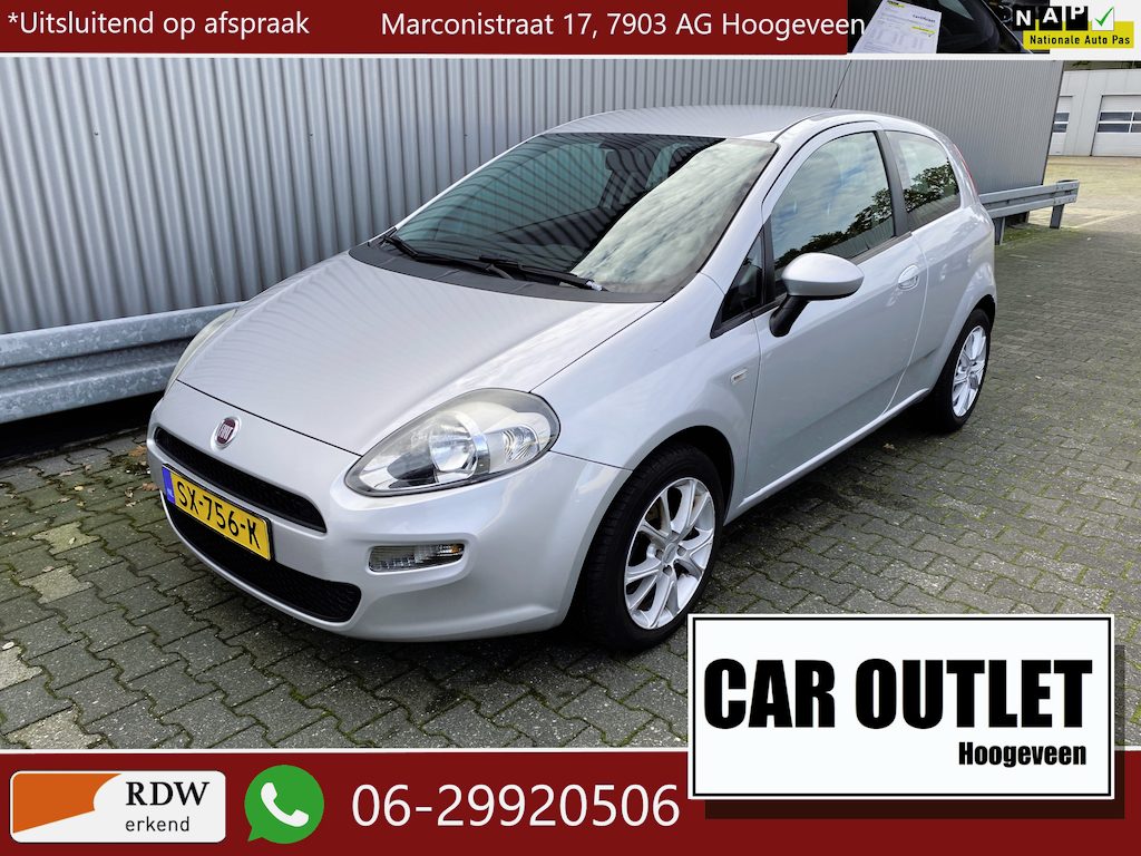 Fiat Punto Evo 1.2 Street met Airconditioning, LM & Nieuwe APK – Inruil Mogelijk –