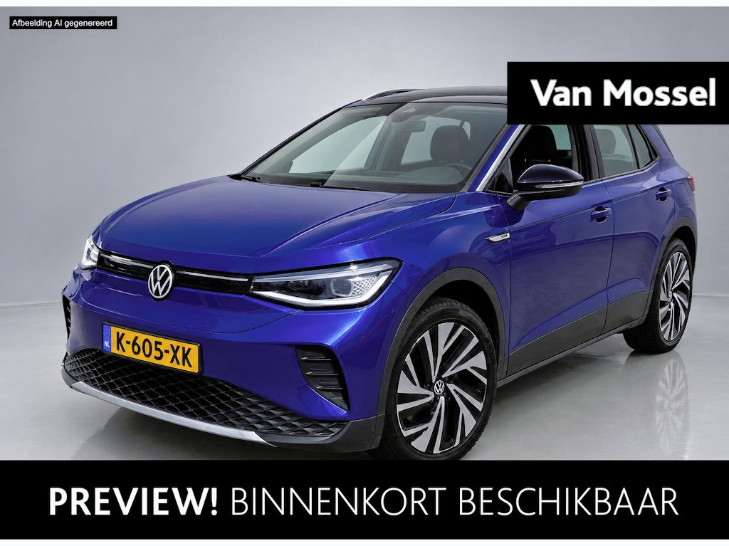 Volkswagen ID.4 First Max 77 kWh | 204 PK | Panorama Dak | IQ-Light | Trekhaak | Elektrische Kofferbak | Trekhaak | Ergo Stoelen (Memory + Massage) | Stoel en Stuurverwarming | Parkeercamera