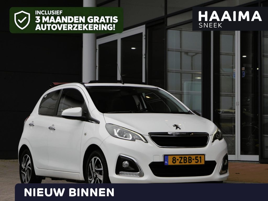 Peugeot 108 1.0 e-VTi Première Top | Open vouw dak | Lichtmetalen velgen | Climate control | Achteruit rij camera | Dealer oh | Getint glas | Keyless entry en start