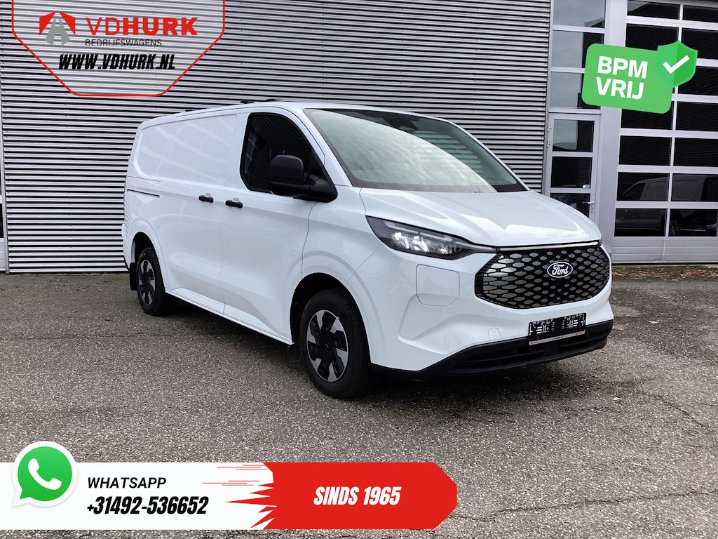 Ford E-Transit Custom 330 km WLTP LED/ Standkachel/ Stoelverw./ Carplay/ Camera/ Climate/ PDC/ Cruise