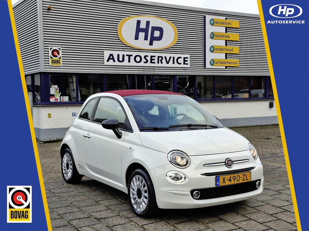 Fiat 500C 1.0 Hybrid Launch Edition NAP CabrioTop Cruise Control Airco 15inch LM Velgen 15.420km 1e eigenaar!