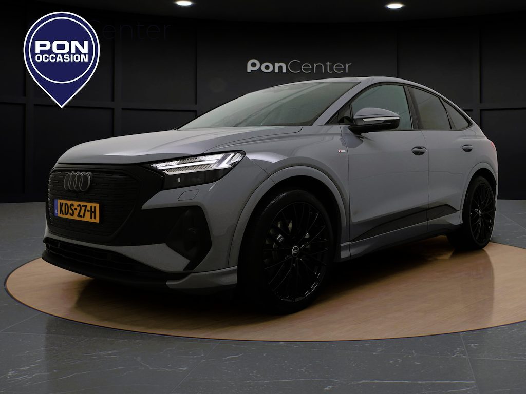 Audi Q4 Sportback e-tron S-Line 40 63 kWh 204 PK | Stoelverwarming | Optiek Zwart | 21" | Matrix LED |
