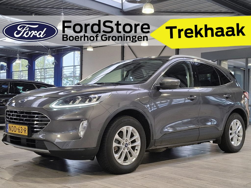 Ford Kuga 2.5 PHEV Titanium X | Trekhaak | Winter pack | SOH 86,8% | B&O | Adapt. Cruise | BLIS | Camera's | Elekt. a.klep | 4 seiz. banden | 100% onderhouden |
