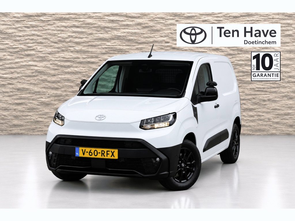 Toyota PROACE CITY Electric 10th Anniversary Automaat | 10th Anniversary badge in het interieur | 10th Anniversary graphics op de voorschermen | Achteruitrijcamera (180°) met Visio Park & Flank guard | Bijrijderstoel of