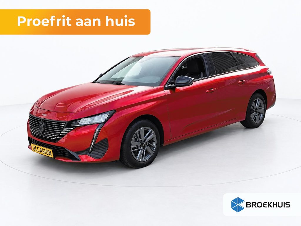 Peugeot 308 SW 1.2 PureTech Allure Rondomzicht Camera | AGR-Stoelen | Carplay | Climate | LED | 17" Lichtmetaal | Leder/Stof | Digitaal Dashboard | Achteruitrijcamera | Apple Carplay/Android Auto|telefoonintegratie premium | Centrale deurvergrendeling met afstandsbediening