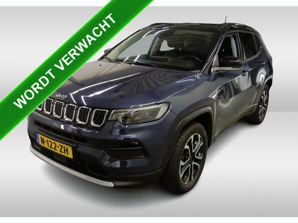 Jeep Compass 4xe 190PK Plug-in Hybrid Limited Lease Ed./ Pdc+Camera / 1/2Leder / Airco-ecc./ Stoel-Stuurverwarming / Radio-multimedia /