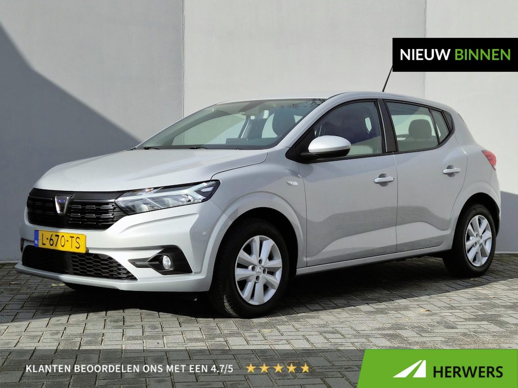 Dacia Sandero 1.0 TCe 90 Comfort / Airco / Apple Carplay Android Auto / Cruise control / Navigatie / Trekgewicht 1.100 kg / Elektrische ramen voor en achter /