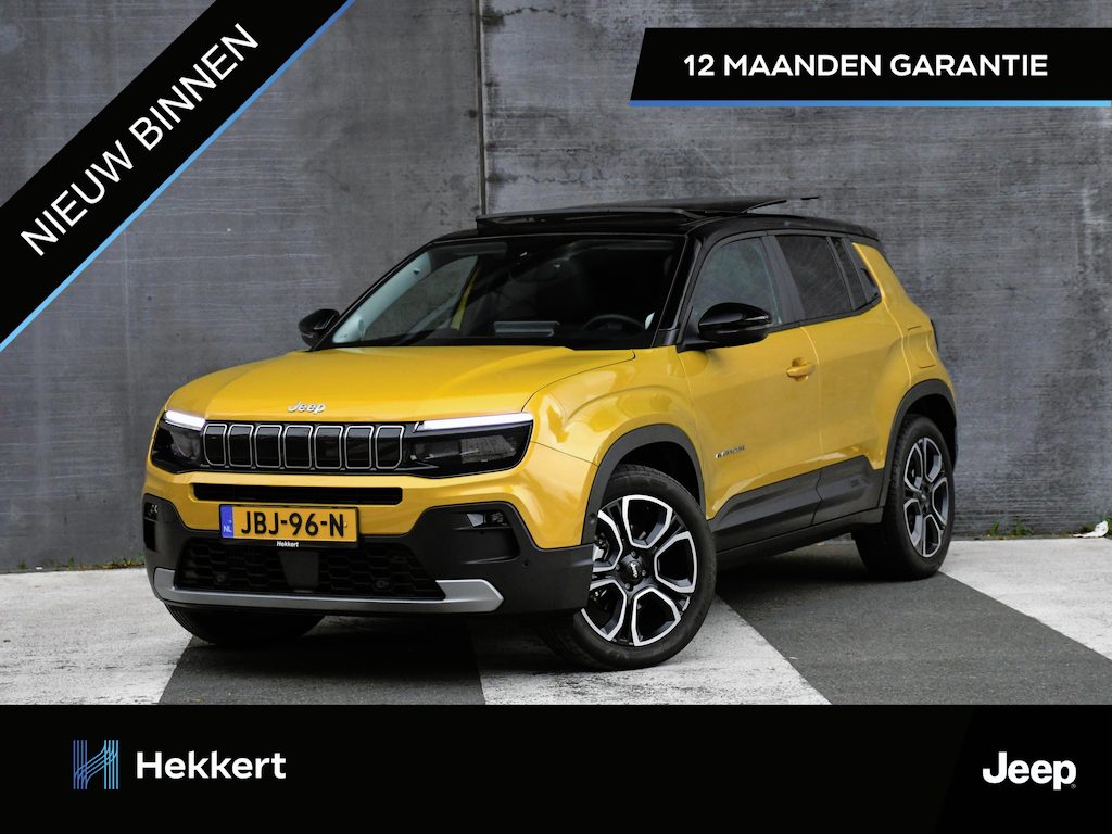 Jeep Avenger Summit 1.2 e-Hybrid 110pk Automaat PANO | LEDER & WINTER PACK | MASSAGE | ADAPT. CC | DODE HOEK | 18''LM