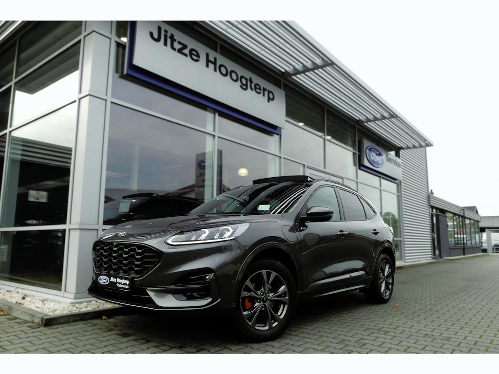 Ford Kuga 2.5 PHEV ST-Line X ELEKT. TREKHAAK, PANO, HUD, WINTER PACK, ADAPT. CRUISE, CLIMA, NAVI, CAMERA V&A, PDC V&A, APPLE CARPLAY/ANDROID AUTO, BLIS, KEYLESS, ELEKT. ACHTERKLEP, ELEKT. STOEL, 71.296KM