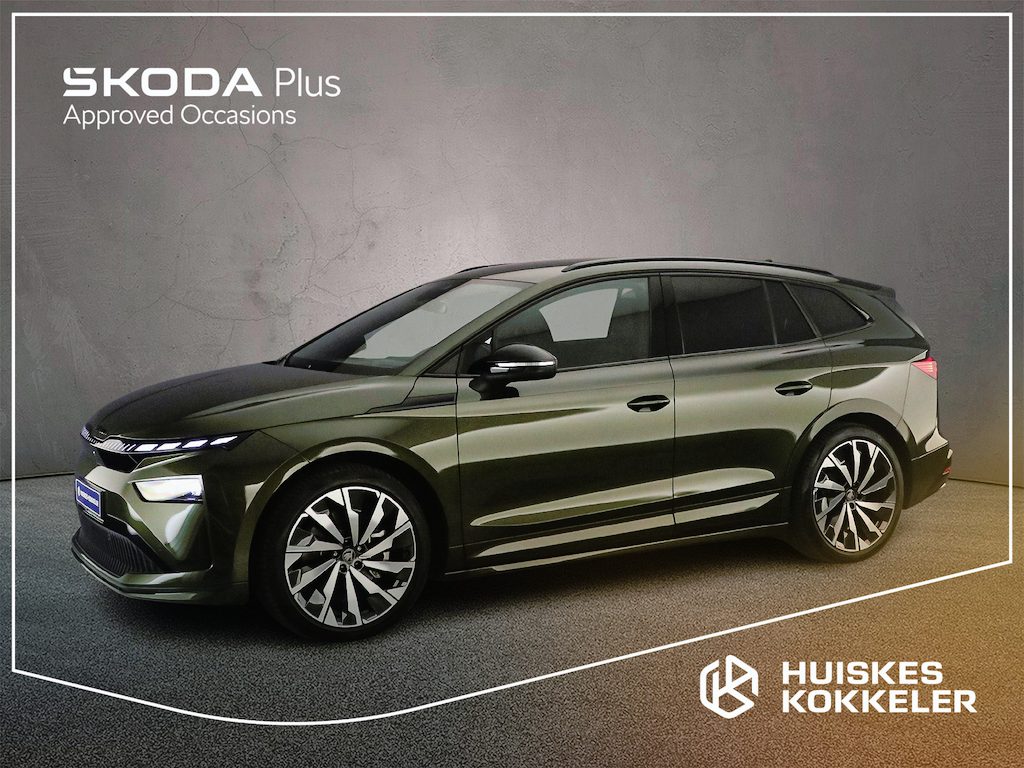 Skoda Enyaq 85 Sportline 286pk Automaat Trekhaak, Adaptive cruise control, Achteruitrijcamera, Elektrische achterklep, 360 camera, Navigatie, LED matrix koplampen