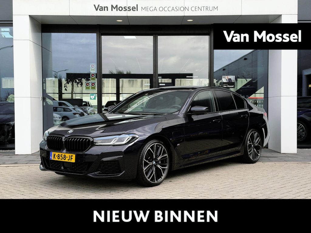 BMW 5-Serie 530e High Executive | ACC | PANO | HUD | 360 Camera | Laser LED | Memory | Harman/Kardon | Stoel/stuurverwarming | Keyless | Lane Assist | Blind Spot | Alcantara hemelbekleding |