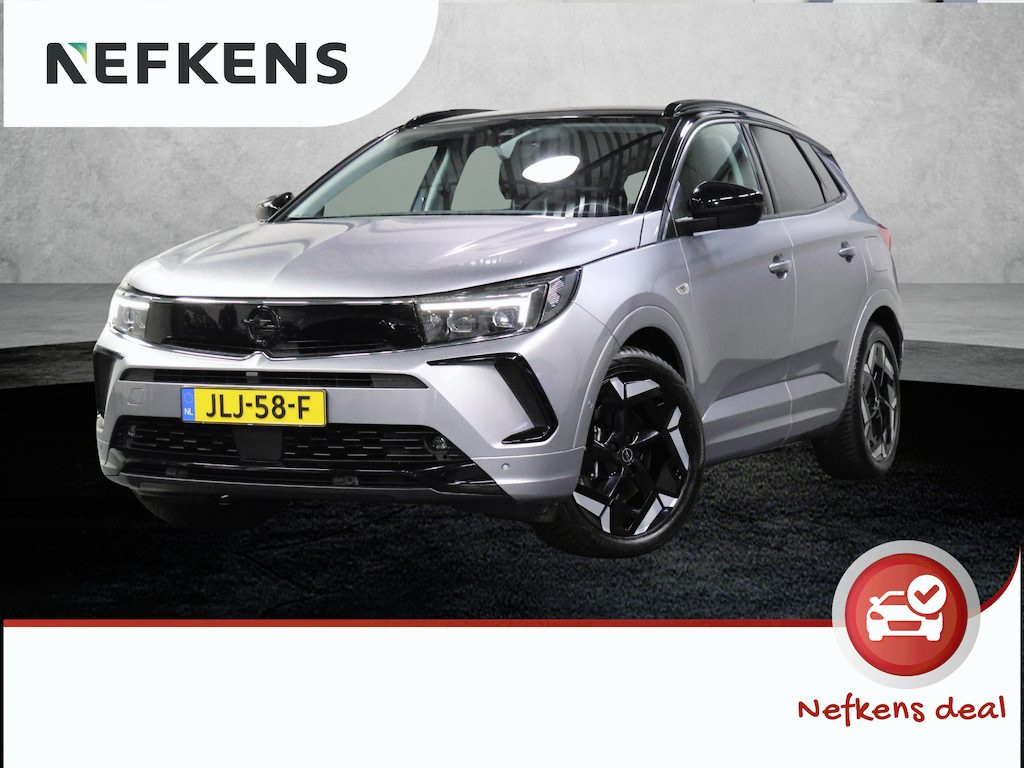 Opel Grandland 1.6 300PK Turbo Plug-In Hybrid 4x4 GSe | ACCU 97% | Alcantara/Leer | Camera | Stoel, Stuur & Voorruit verwarmd | NightVision | AppleCarPlay/AndroidAuto | AGR-Stoelen | Two-tone |