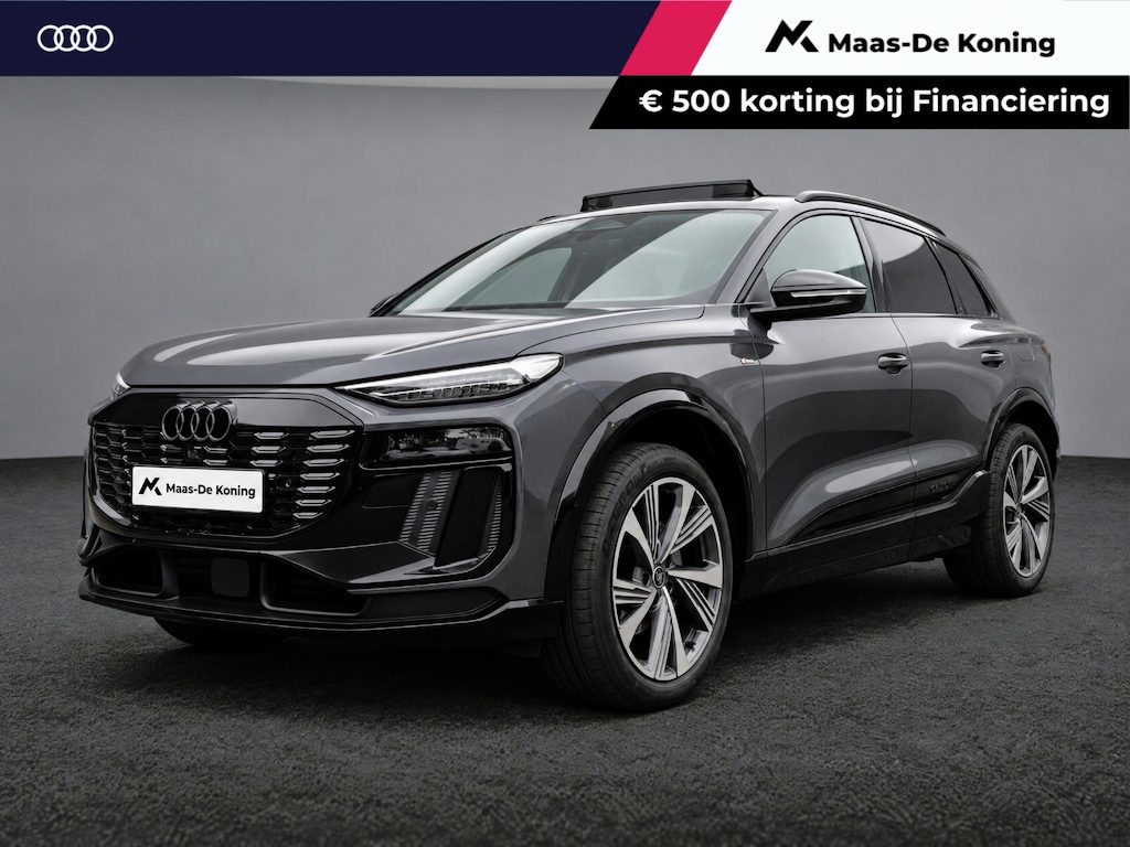 Audi Q6 e-tron S edition 252pk 83 kWh · Panoramadak · 360 Camera · Warmtepomp · Wegklapbare Trekhaak · Matrix Led · 21'' Inch · Garantie t/m 19-05-2031 of 100.000km