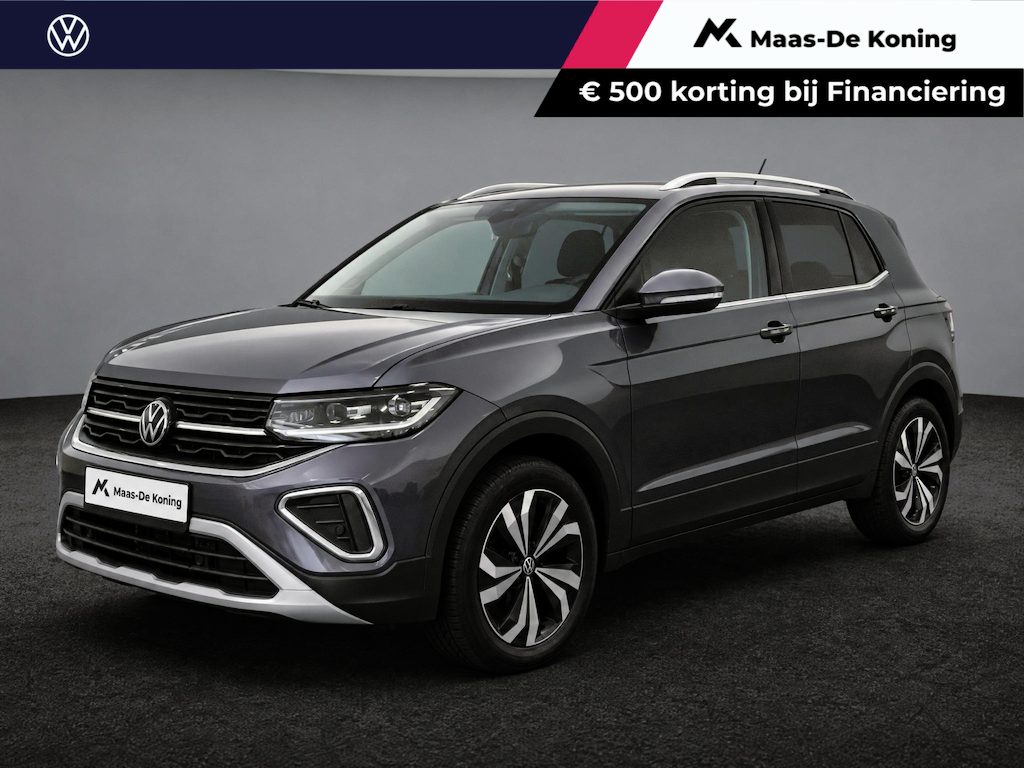 Volkswagen T-Cross 1.0 TSI 116pk DSG Life Edition · Apple/Android Car Play · Trekhaak · Matrix LED · Stoelverwarming · Cruise Control ·