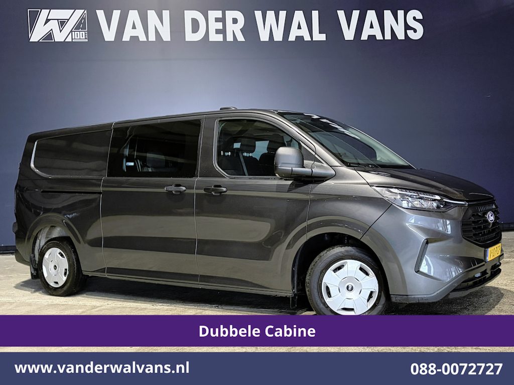 Ford Transit Custom 2.0 TDCI 136pk L2H1 Dubbele Cabine Euro6 Airco | 6-Zits | Camera | LED | Cruisecontrol | Apple Carplay Android Auto, Verwarmde voorruit, Parkeersensoren, Bijrijdersbank, 2800kg trekvermogen