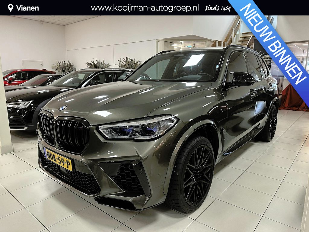 BMW X5 M Competition Elektrische trekhaak, Keramisch, Laser koplampen, M performance, 627 PK, Dealer onderhouden, Manhattan premium lak, HUD, 360"