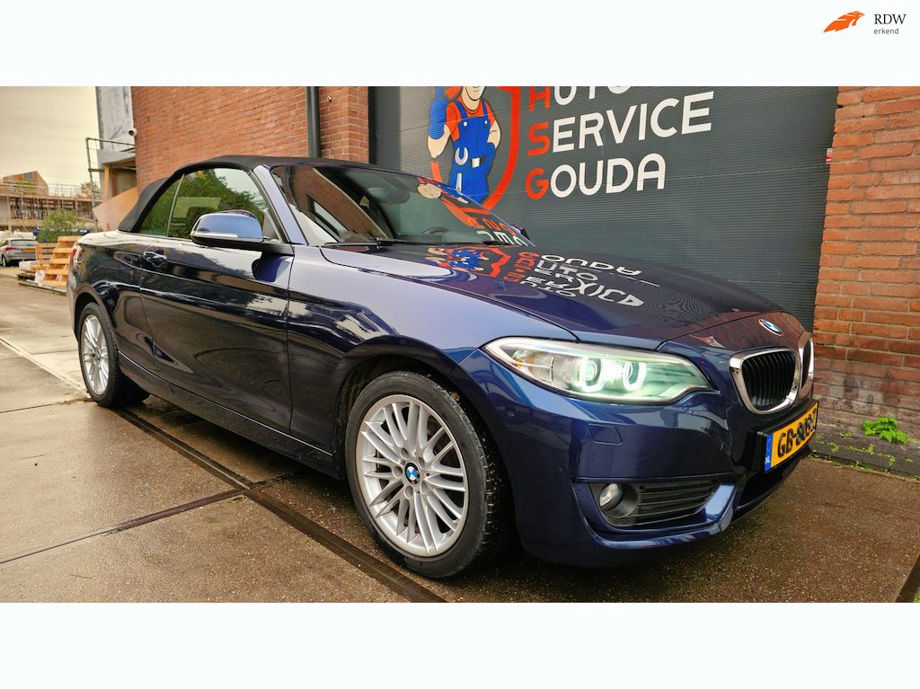 BMW 2-Serie Cabrio 220i 184PK l Navi l stoelverw l Netjes