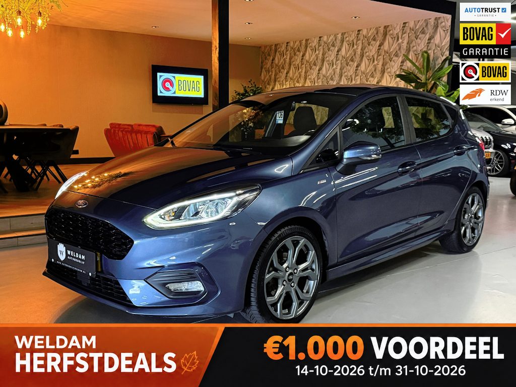 Ford Fiesta 1.0 EcoBoost 140PK ST-Line Garantie|LED|Cruise|Lane|Keyless|Clima|DAB|PDC|Rijklaar