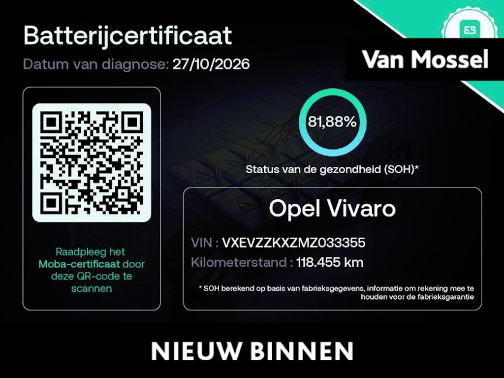 Opel Vivaro-e Combi L2H1 75 kWh