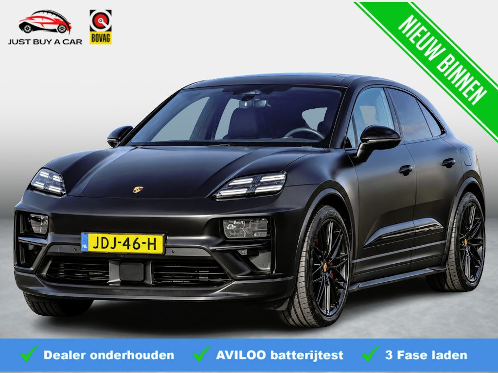 Porsche Macan Turbo 100 kWh SOH 97% | BTW | Meest complete uitvoering | 22-inch RS Spyder Design | Panorama | Adaptieve Sportstoelen incl. Stoelverstelling 18-wegs en Memory-pakket | Luchtvering | Ijsgrijs metallic ORIGI Kleur |
