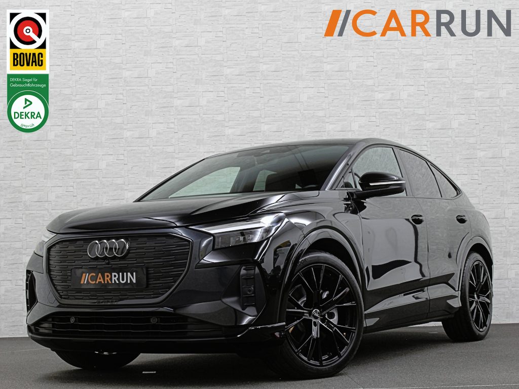 Audi Q4 Sportback e-tron 40 S-Line 77 kWh | #RS-Leder | Sportstoelen | Carbon | ACC | Drive Select | Sfeerverlichting | 3-Zone Clima | Getint Glas | Black-Optic | Stoelverwarming | MMI+ | Sportstuur | Lane Assist |