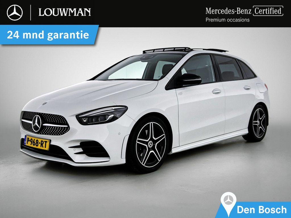Mercedes-Benz B-klasse 200 Business Solution AMG | Panorama schuifdak | Night pakket | Premium Plus pakket Inclusief 24 maanden Mercedes-Benz Certified garantie voor Europa.