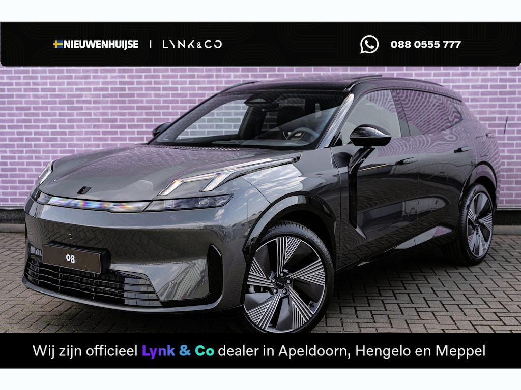 Lynk & Co 08 1.5 More | Actieradius gecombineerd 1100 km | Stoelmassage & Stoelventilatie | Stoelverwarming voor & achter | Verwarmd stuurwiel | Elektrisch bedienbare achterklep | Elektrisch Schuif/Kanteldak | Panoramadak | Dodehoekassistentie | Apple CarPlay/Android Auto | 23 Harman Kardon speakers | Adaptive Cruise Control |