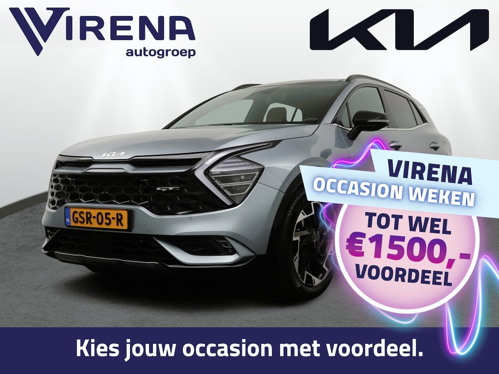 Kia Sportage 1.6 T-GDi MHEV GT-Line - Adaptief Cruise Control - Led Koplampen - Climate Control - Navigatie - Stoel/Stuurverwarming - Fabrieksgarantie Tot 2031