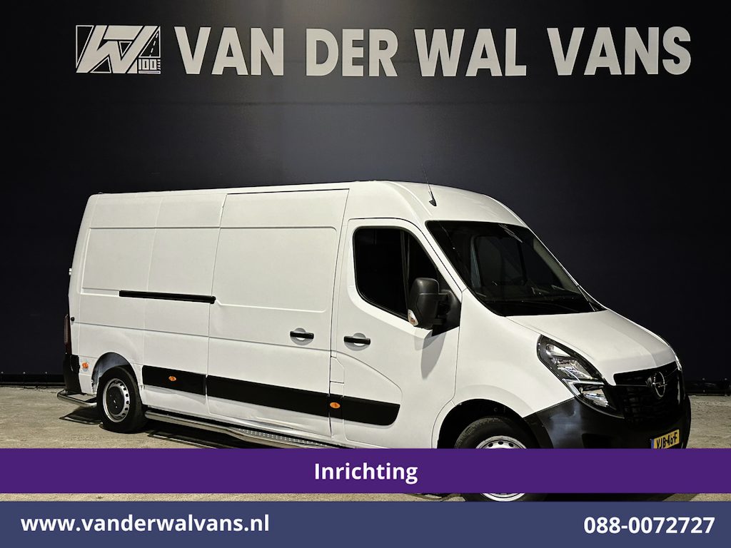 Opel Movano 2.3 Turbo 150pk L3H2 *Post NL inrichting* Airco | Camera | Cruisecontrol schappen, sidebars, 270 graden achterdeuren