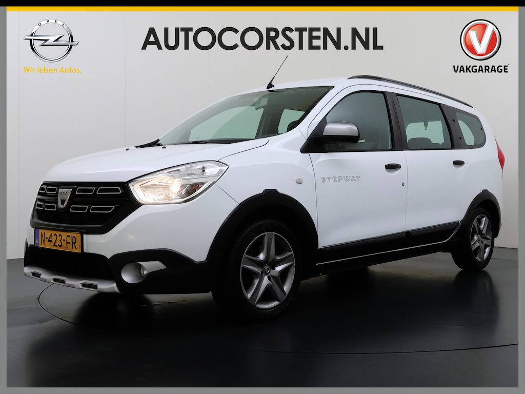 Dacia Lodgy 1.3TCe 131PK 7-Persoons Navi Camera Airco Pdc Cruise Control Apple Carplay/Android Auto Stepway Isofix DAB Bluetooth 1e Eigenaar Origineel Nederlandse Auto