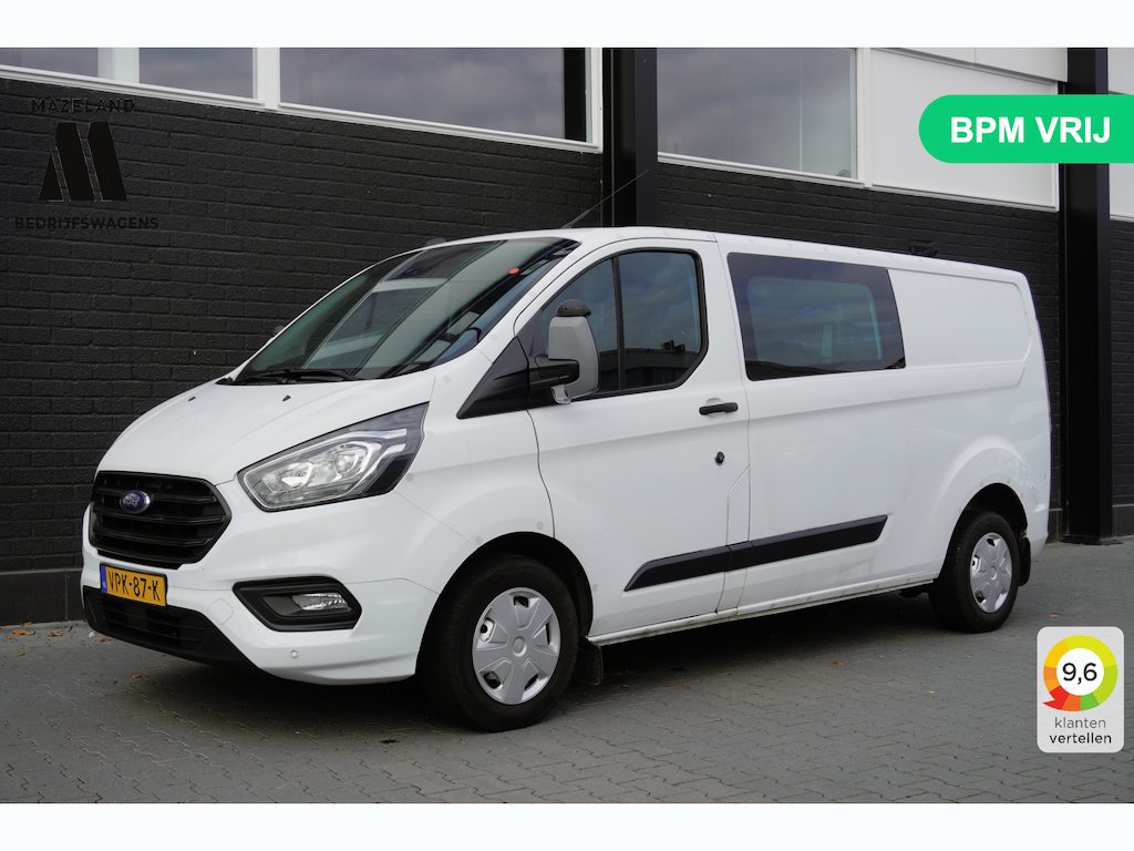 Ford Transit Custom 2.0 TDCI 130PK L2 Dubbele Cabine EURO 6 - Airco - Cruise - PDC - €17.950,- Excl.
