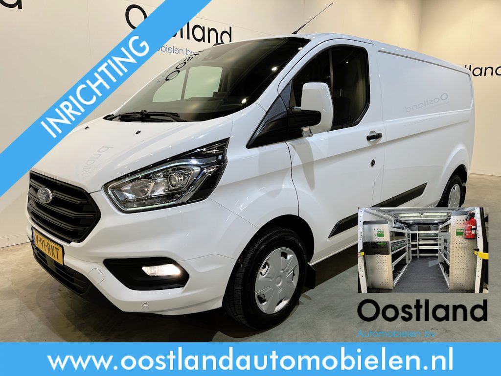 Ford Transit Custom 300 2.0 TDCI L2H1 Trend / Servicebus / Bott Inrichting / Euro 6 / Airco / CarPlay / Camera / Cruise Control / Navigatie / 3-Zits / 74.000 KM !!